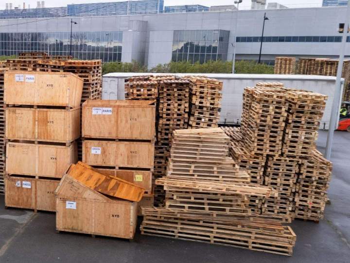 Fourniture de palettes en bois Île-de-France